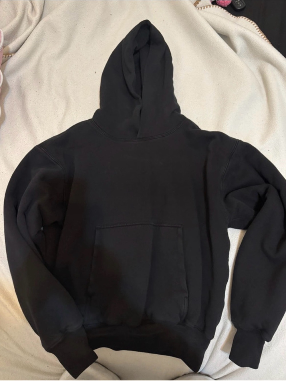Yeezy Black Hooded Pullover Sweatshirt